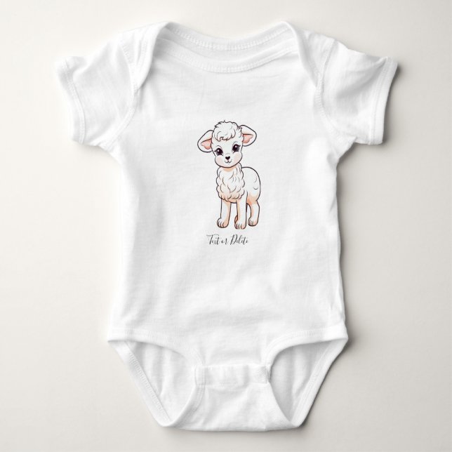 Little Lamb Baby Bodysuit Baby Strampler (Vorderseite)