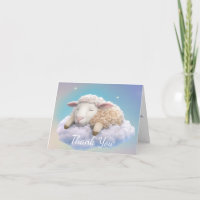 Little Lamb Baby Dusche Danke