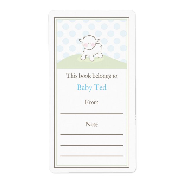 Little Lamb Buchzeichen (Vorne)