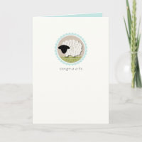 Little Lamb "Congr-a-ts"-Grußkarte