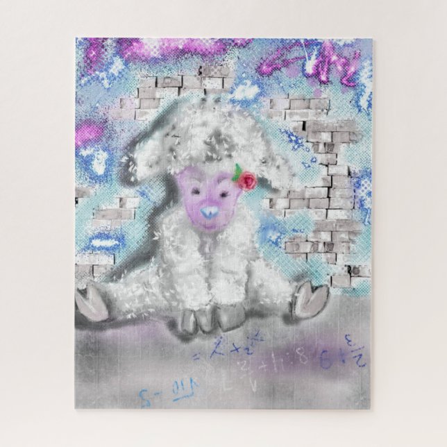 Little Lamb Jigsaw Puzzle - Malerei (Vertikal)
