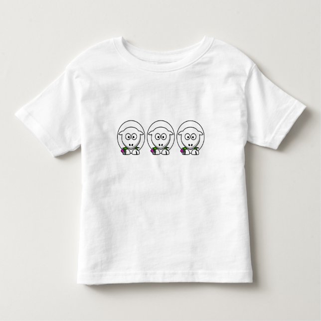 Little Lamb Kleinkind T-shirt (Vorderseite)