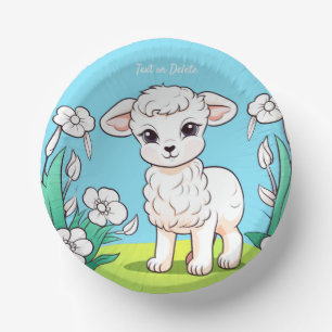 Little Lamb Paper Bowl Pappteller