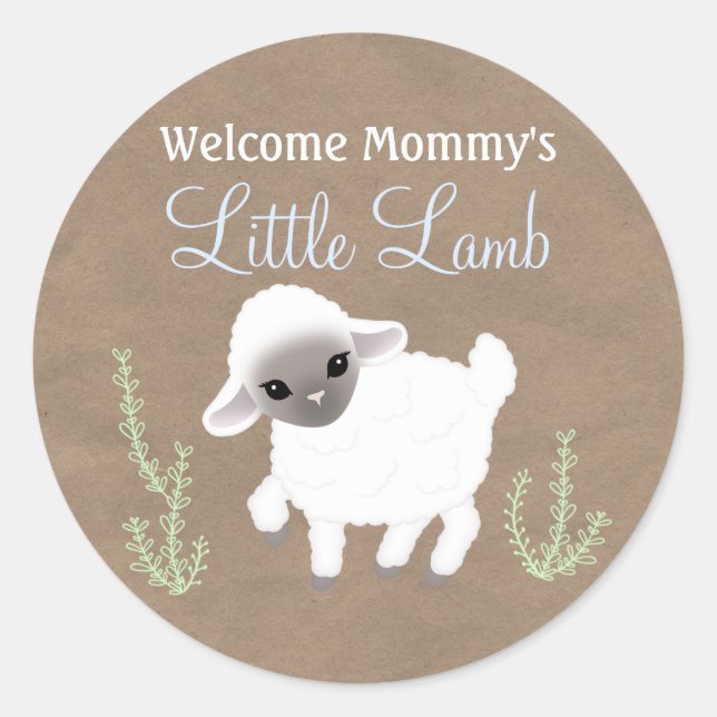 Little Lamb Sticker (Vorderseite)