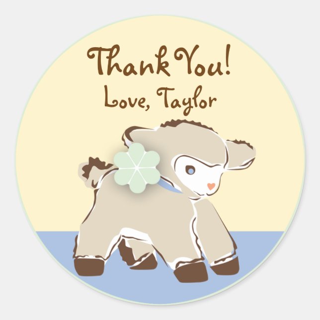 Little Lamb Sticker (Vorderseite)