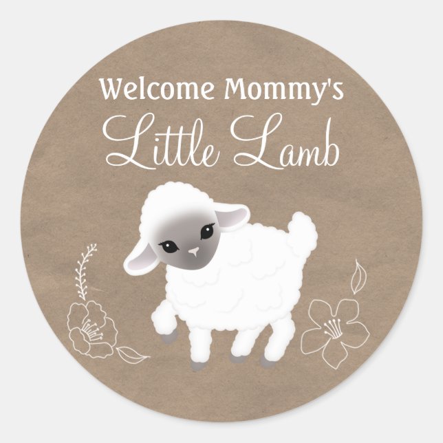 Little Lamb Sticker (Vorderseite)