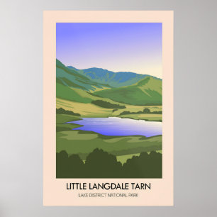 Little Langdale Tarn Lake District Reiseplakat Poster