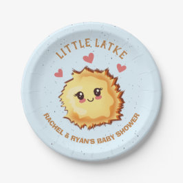 Little Latke Hanukkah Baby Shower Pappteller