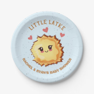 Little Latke Hanukkah Baby Shower Pappteller