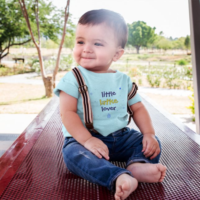 Little Latke Lover Hanukkah  Baby T-shirt (Von Creator hochgeladen)