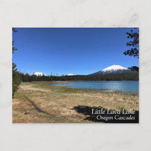 Little Lava Lake, Oregon Postkarte