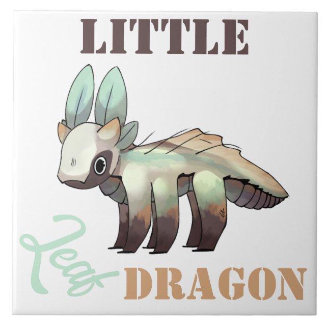 Little leaf Dragon Fliese (Vorderseite)