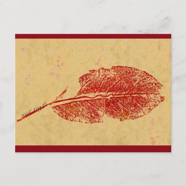 "Little Leaf" Landstraßen Postkarte (Vorderseite)