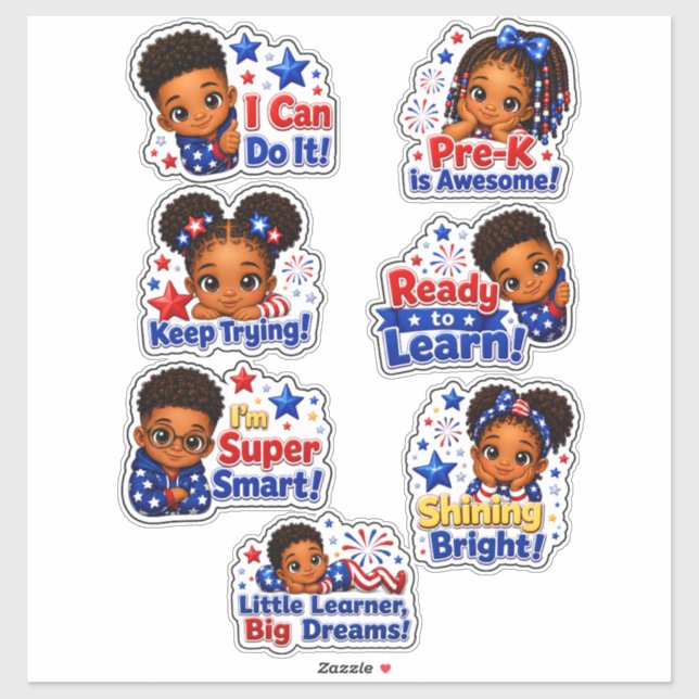 Little Learners Spark & Shine Kollektion  Aufkleber (Blatt)