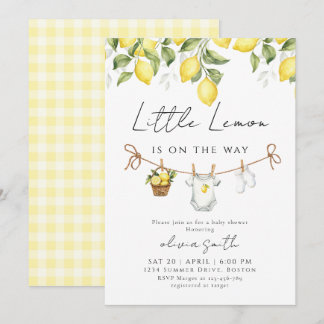 Little Lemon Baby Shower Einladung
