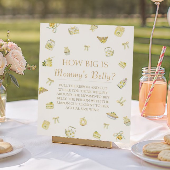 Little Lemon Baby Shower How Big Mommys Belly Poster (Von Creator hochgeladen)