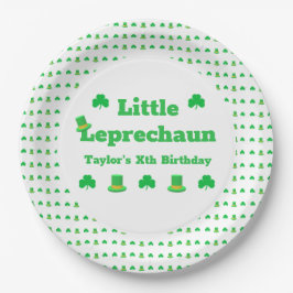 Little Leprechaun Birthday Pappteller