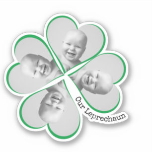 Little Leprechaun Custom Foto St Patricks Day Aufkleber