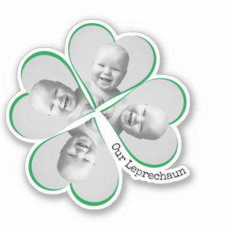 Little Leprechaun Custom Foto St Patricks Day Aufkleber