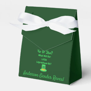 Little Leprechaun Gender Reveal Geschenkschachtel