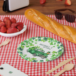 Little Leprechaun Truck Birthday Party Pappteller