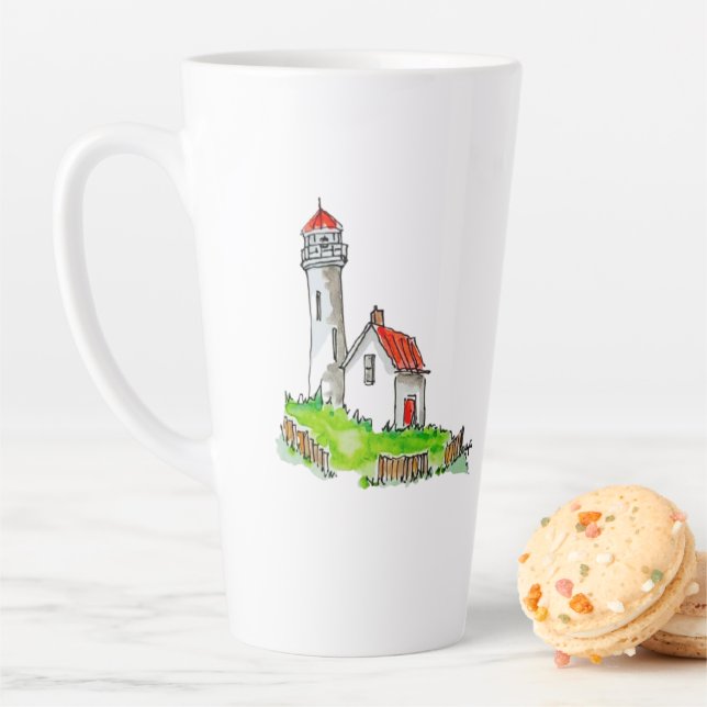 Little Lighthouse Wassercolor Milchtasse (Beispiel)