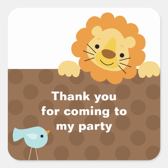 Little Lion and Bird Stickers (Vorderseite)