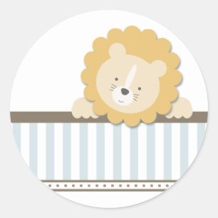 Little Lion {Blue} Aufkleber