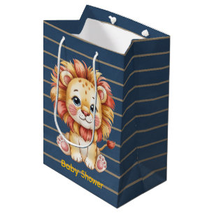 Little Lion Boy Baby Shower Mittlere Geschenktüte