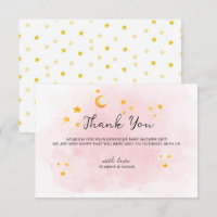 Little Lion It a Girl Watercolor Danke-Card