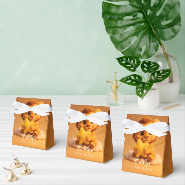 Little Lion & Star - Baby Shower Favor Box Geschenkschachtel (Zahlreiche)