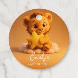 Little Lion & Star - Baby Shower Favor Tags Geschenkanhänger