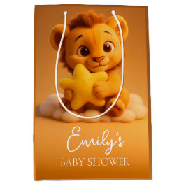 Little Lion & Star - Baby Shower Gift Bag Mittlere Geschenktüte