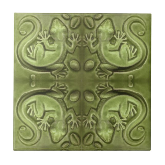 Little Lizard Vintag Tile Fliese (Vorderseite)