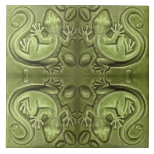 Little Lizard Vintag Tile Fliese (Vorderseite)