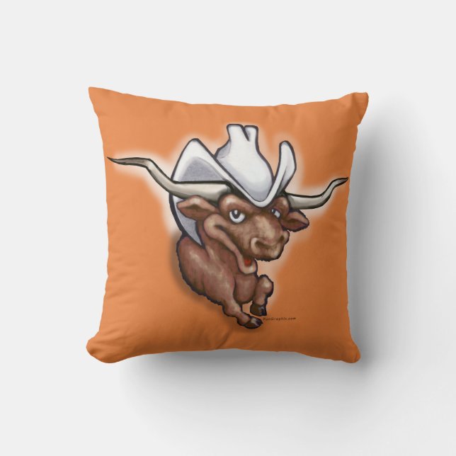 Little Longhorn Kissen (Vorderseite)