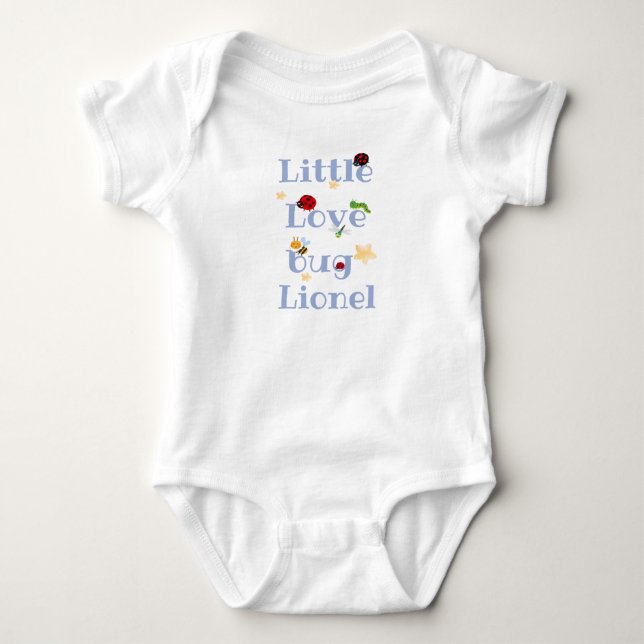 Little love bug - baby name strampler (Vorderseite)