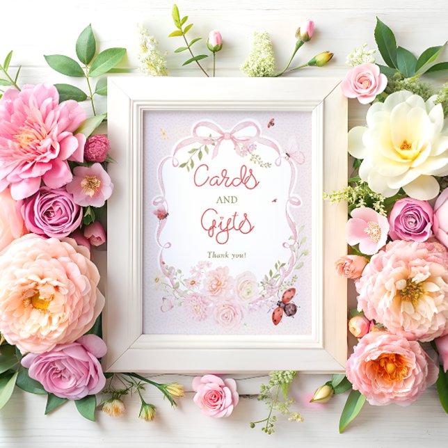 Little Love Bug Floral Bink Cards and Gifts Poster (Von Creator hochgeladen)
