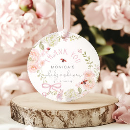 Little Love Bug Wildflower Baby Shower Thank you Geschenkanhänger