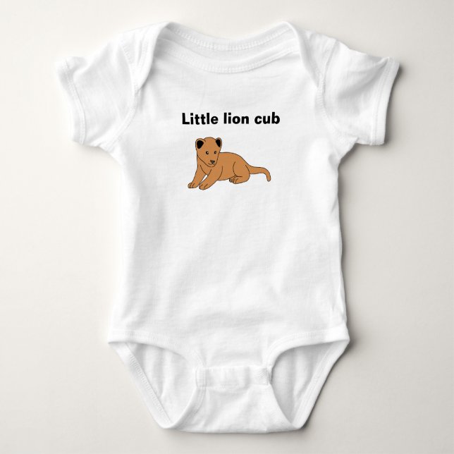 Little Löwe cub Baby Strampler (Vorderseite)