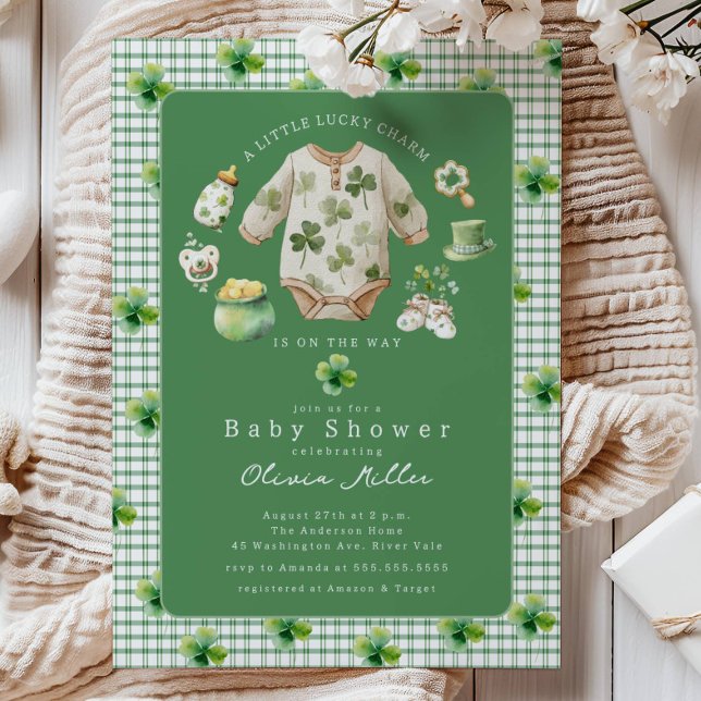 Little Lucky Charm Baby Shower Invitation Einladung (Von Creator hochgeladen)