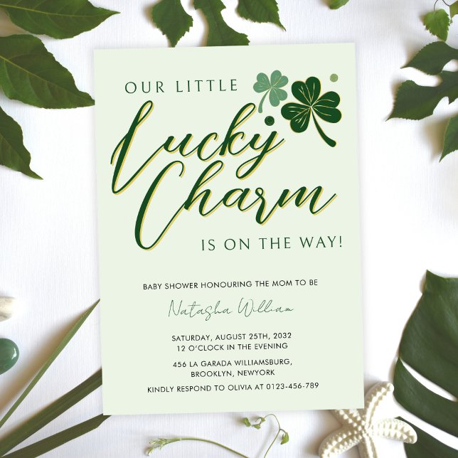 Little Lucky Charm St Patrick's Baby Shower Einladung (Von Creator hochgeladen)
