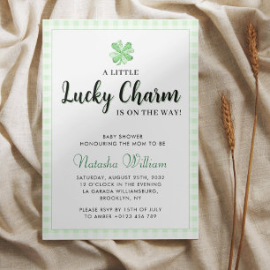 Little Lucky Charm   St Patrick's Day Baby Shower Einladung
