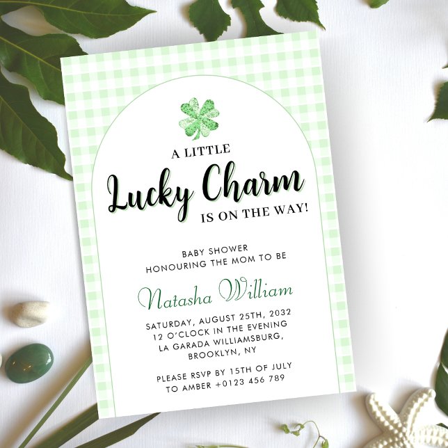 Little Lucky Charm | St Patrick's Day Baby Shower Einladung (Von Creator hochgeladen)