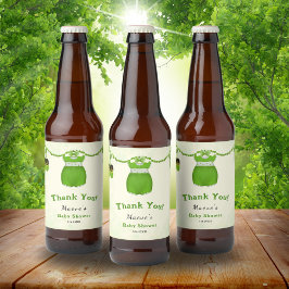 Little Lucky One Kleeblatt Baby Girl Outfit Bierflaschenetikett