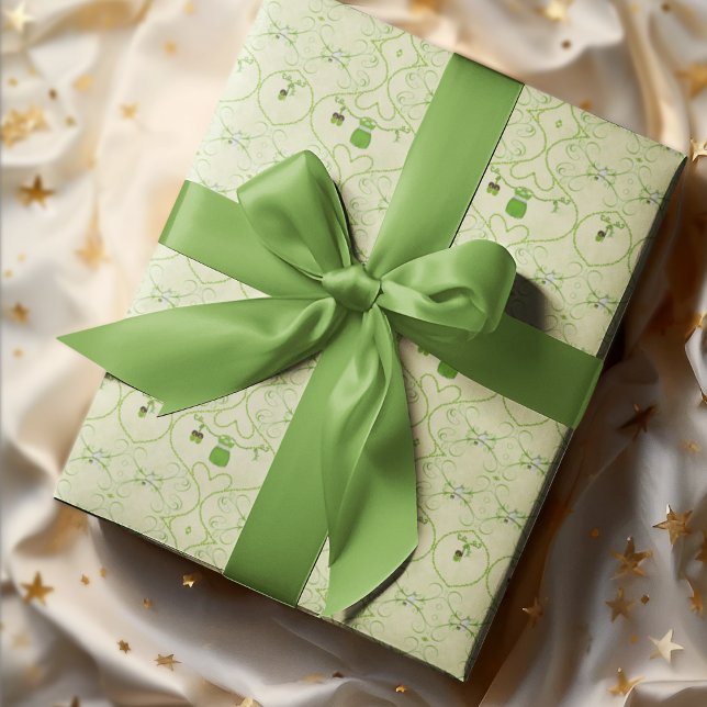 Little Lucky One Kleeblatt Baby Girl Outfit Geschenkpapier (Von Creator hochgeladen)