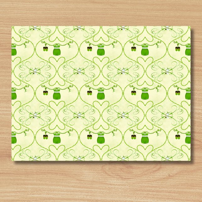 Little Lucky One Kleeblatt Baby Girl Outfit Seidenpapier (Von Creator hochgeladen)