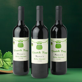 Little Lucky One Kleeblatt Baby Girl Outfit Weinetikett