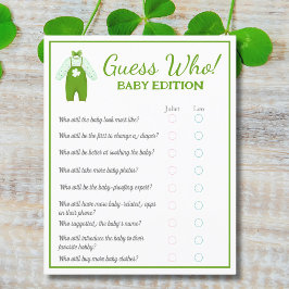 Little Lucky One Kleeblatt Baby Ratet Who Baby Flyer