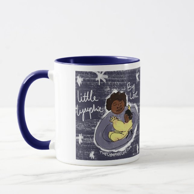 "Little Lymphie, Big Liebe" Tasse (Links)